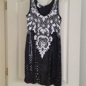 Black sequence dress reduced