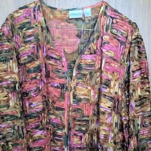 Chicos 100% silk jacket