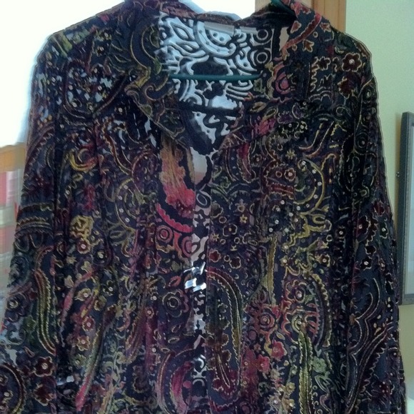 Chicos silk jacket size 3