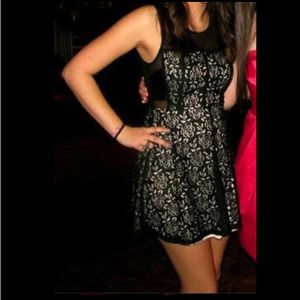 Black illusion and lace dress RESERVED