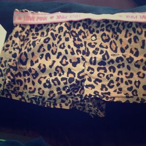 Victoria's Secret leopard Rhinestone Shorts