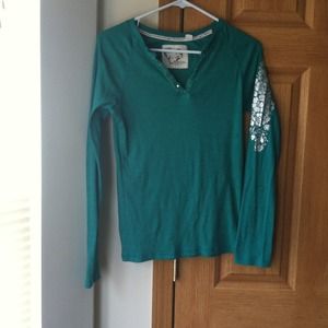 Lei teal green long sleeve