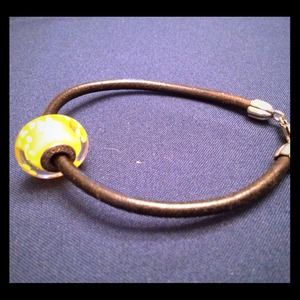 Pandora large single bead bracelet