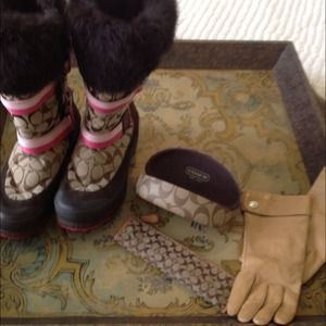 Coach!  Size 7 1/2 boots. All perfect condition!