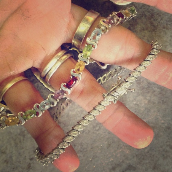 2 8" Sterling silver Bracelets