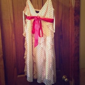 Reduced!!! BCBG red and white polka dot dress
