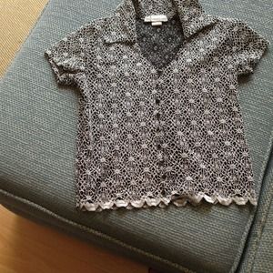 Black & White Short Sleeve Shirt