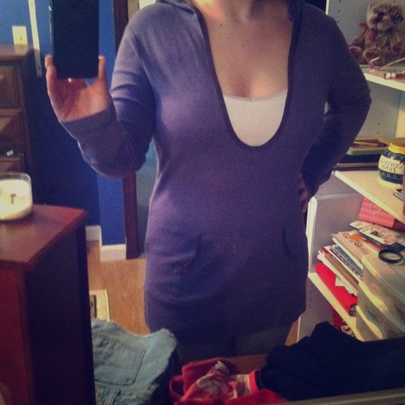 SOLD IN BUNDLE! Purple thin, long, hoodie