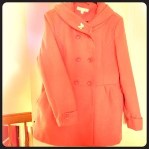 New York & Co orange pastel coat