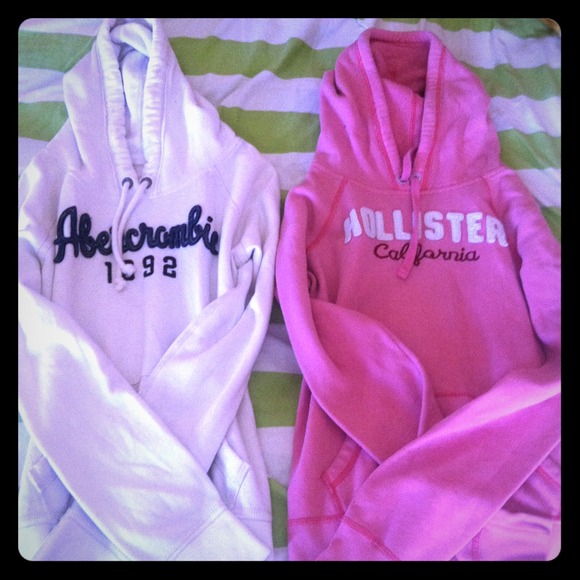 Abercrombie and Hollister hoodies!