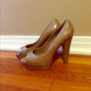 Aldo Nude Peep Toe Pumps