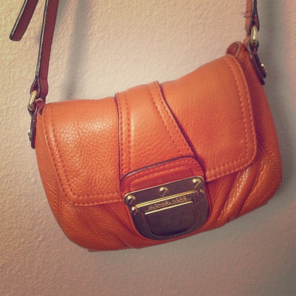MICHAEL Michael Kors Clutches & Wallets - Michael kors crossbody handbag leather orange