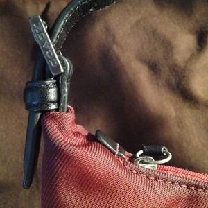 Red Coach Nylon small purse
