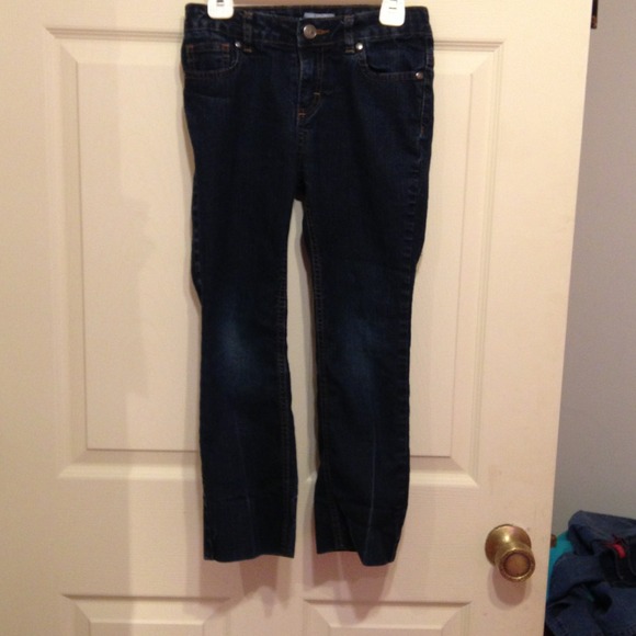 Girls dark jeans size 8 adjustable waist