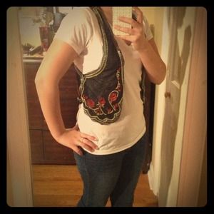 Urban Outfitters Embroidered Vest