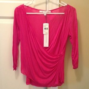 Diane Von Furstenberg Hot Pink Top