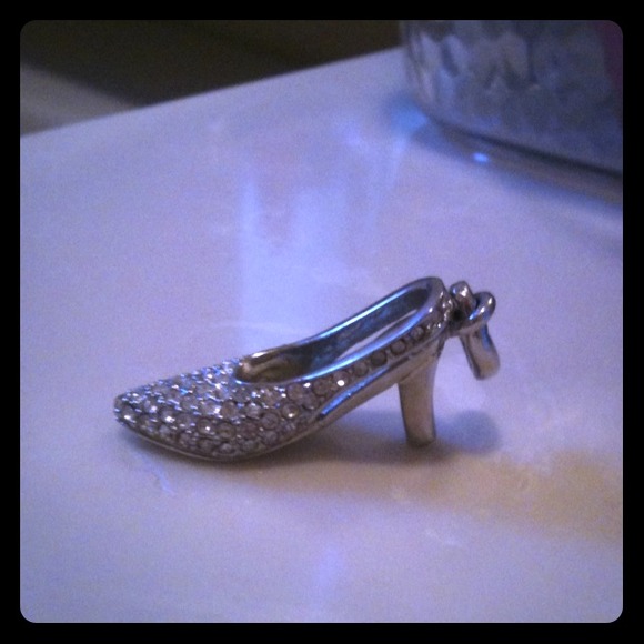 Heeled shoe pendant with jewels - Picture 1 of 2