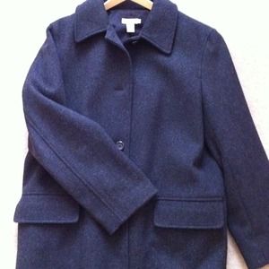 J Crew wool mid length coat