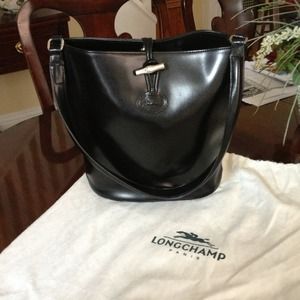 Longchamp fine leather handbag made in France.