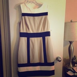 Sheath color block dress