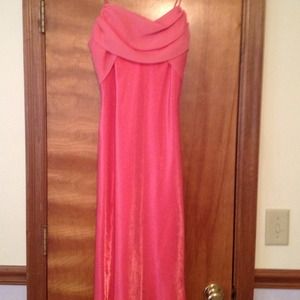Coral short party dress