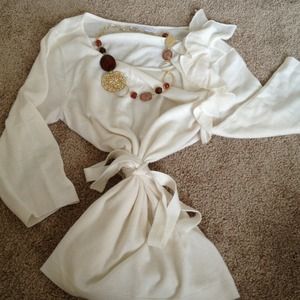 Cream Lightweight Sweater