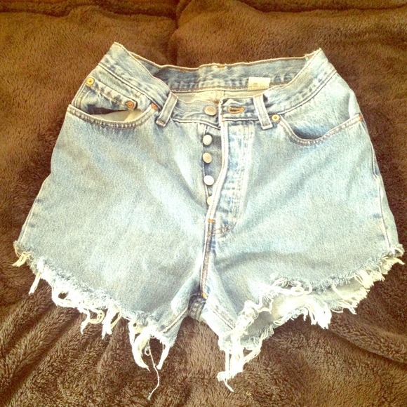 Levi's high waisted shorts