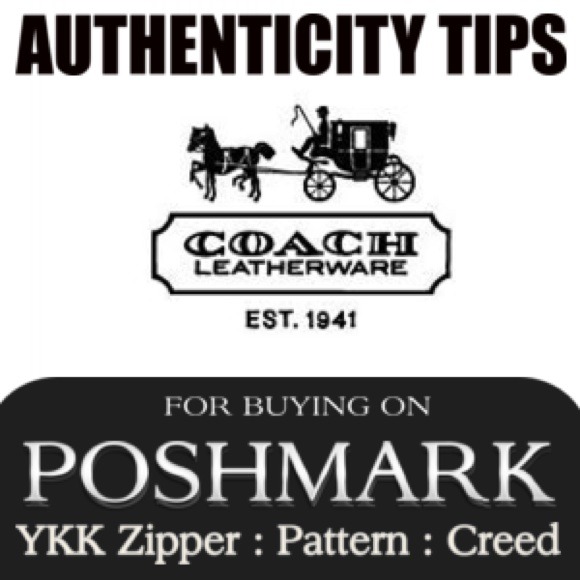 Coach Authentication Mini Guide for Poshmark - Picture 1 of 4
