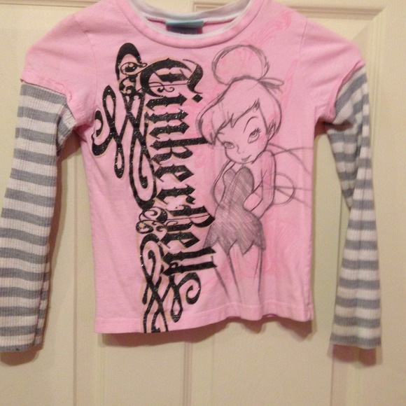 Girls tinker bell shirt  size 7-8