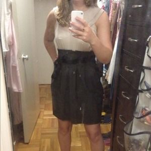 BCBG tweed and chiffon dress