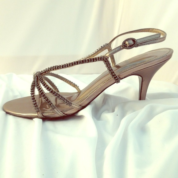 Rhinestone sling backs