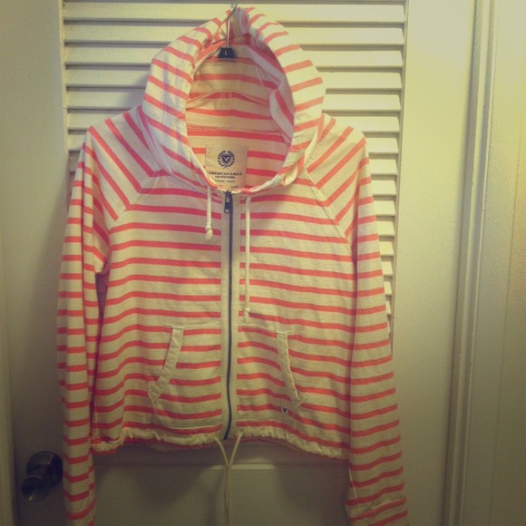 🎈HOLD🎈American Eagle striped hoodie