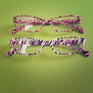TRADED 🚫Zebra and cheetah print fashion glasses