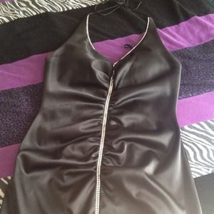 Sexy black evening dress
