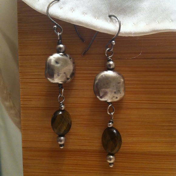 Silpada Tiger's Eye & S/S Earrings - REDUCED!