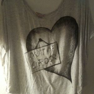 Over the shoulder angel winged loose shirt