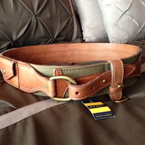 Ralph Lauren Accessories - Ralph Lauren Rugby Leather Belt