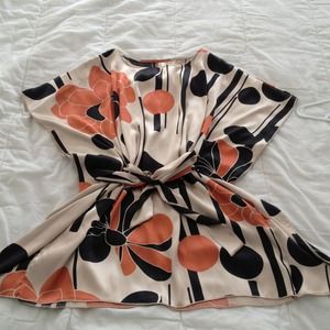 🚫SOLD🚫 flowered silky dress!