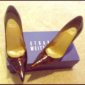 Stuart Weitzman Fever cognac Tartaruga Pumps