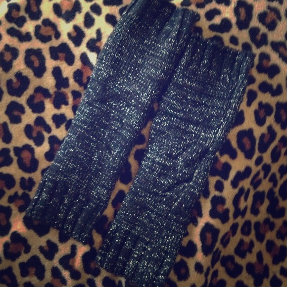 Betsey Johnson Accessories - Betsy Johnson Black sparkly leg warmers!