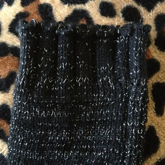 Betsy Johnson Black sparkly leg warmers! - Picture 2 of 3