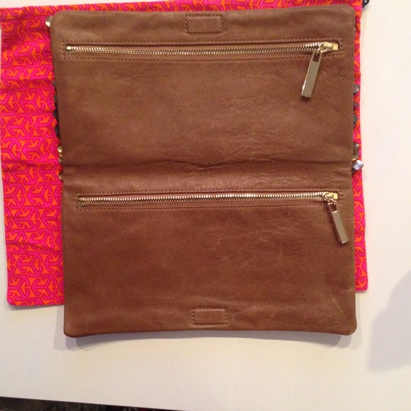 REDUCED!!! RARE Tory Burch mixed metal clutch. - Picture 2 of 4