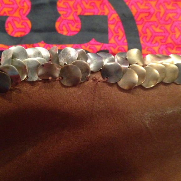 REDUCED!!! RARE Tory Burch mixed metal clutch. - Picture 4 of 4