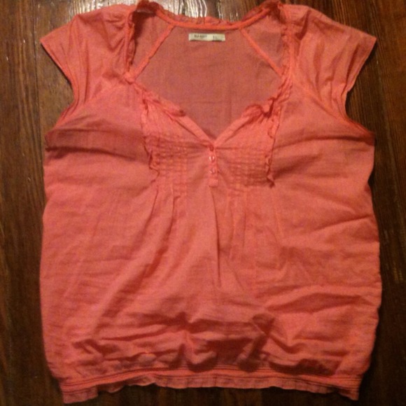 NWOT Coral Blouson Top