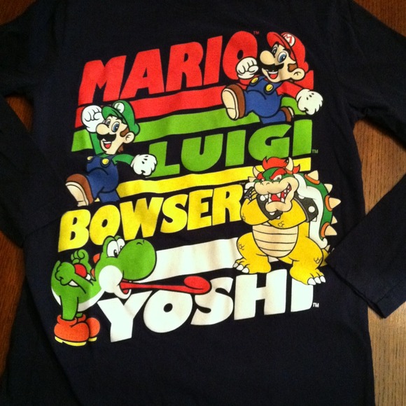 SOLD Mario bundle 2 Boys Super Mario long sleeve T