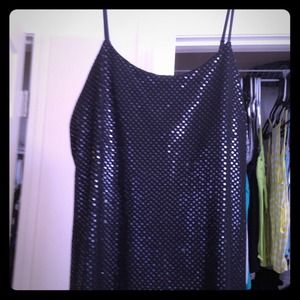 Black sequence tank top! Reduced price!
