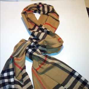 Plaid Print Scarf