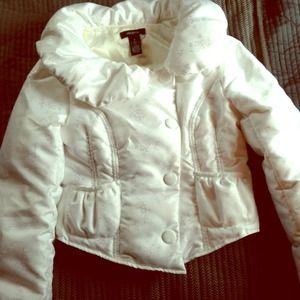 Arden B white snow bunny jacket