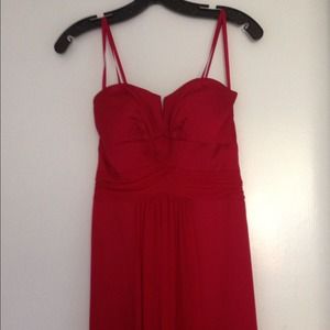***SALE*** Max and Cleo strapless red berry gown