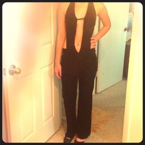Pantsuit. Black Velvet, GREAT FOR HALLOWEEN
